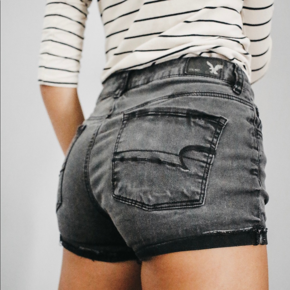 Black American Eagle Shorts